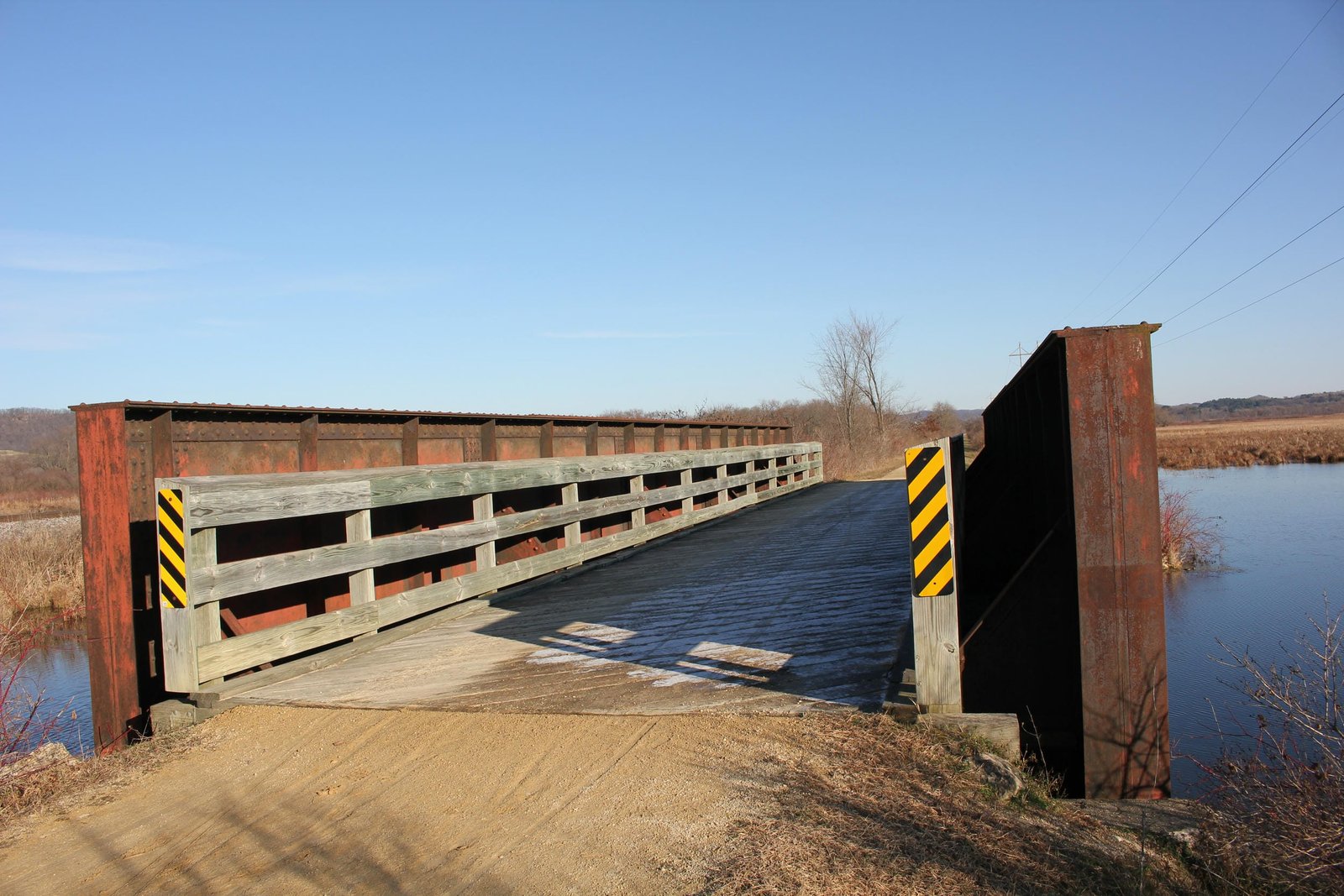 Looking east